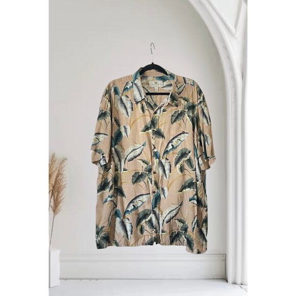 Men’s Rayon Button Down Tropical XXL - Picture 1 of 5